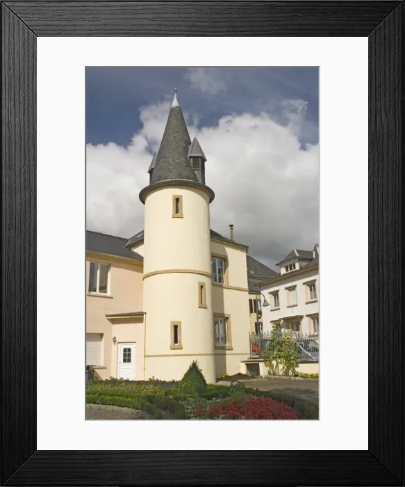 Framed Print : A gate tower at the Schloss