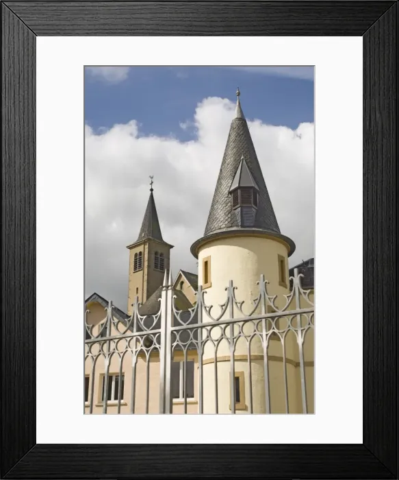 Framed Print : A gate tower at the Schloss