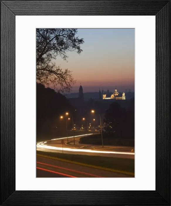Framed Print : Car light trails at night Framed Print : Car light trails at night