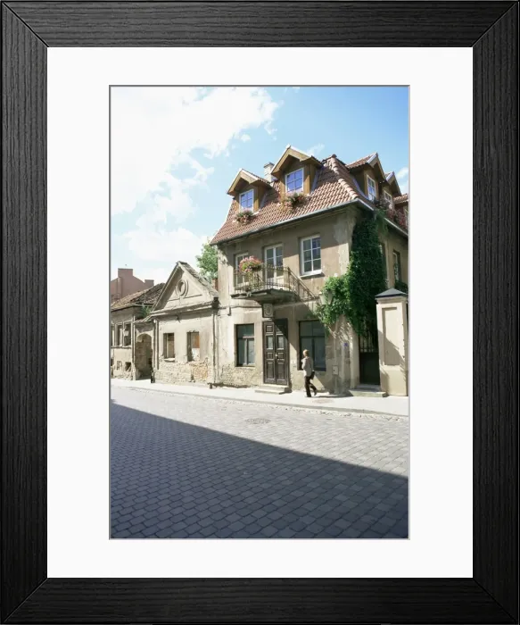 Framed Print : House at the republic of Uzupis Framed Print : House at the republic of Uzupis
