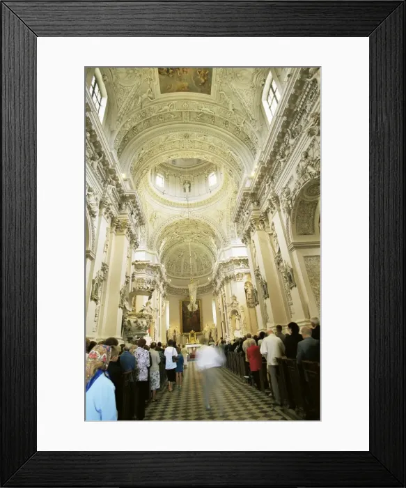 Framed Print : Baroque style interior, St Framed Print : Baroque style interior, St