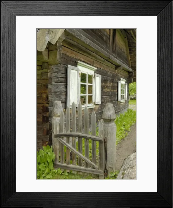 Framed Print : Traditional Lithuanian house from the Zemaitija region Framed Print : Traditional Lithuanian house from the Zemaitija region