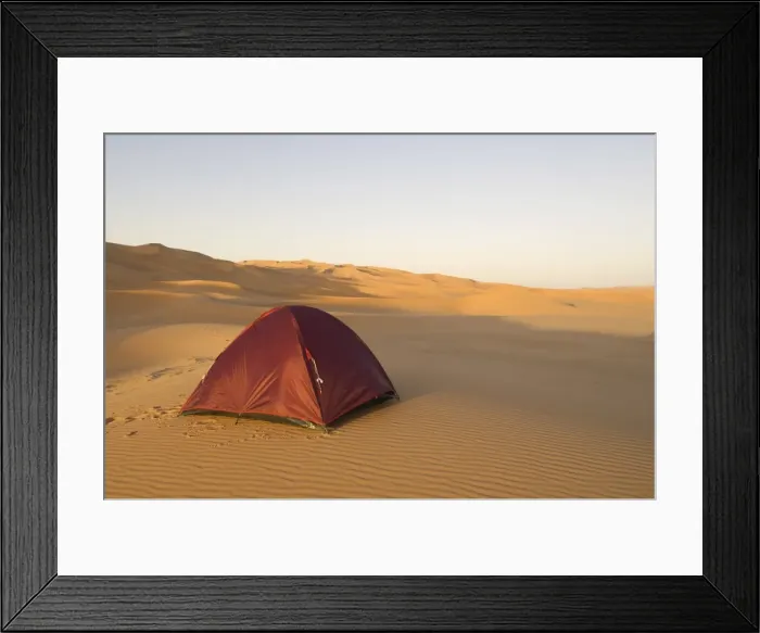 Framed Print : Tent in desert Framed Print : Tent in desert