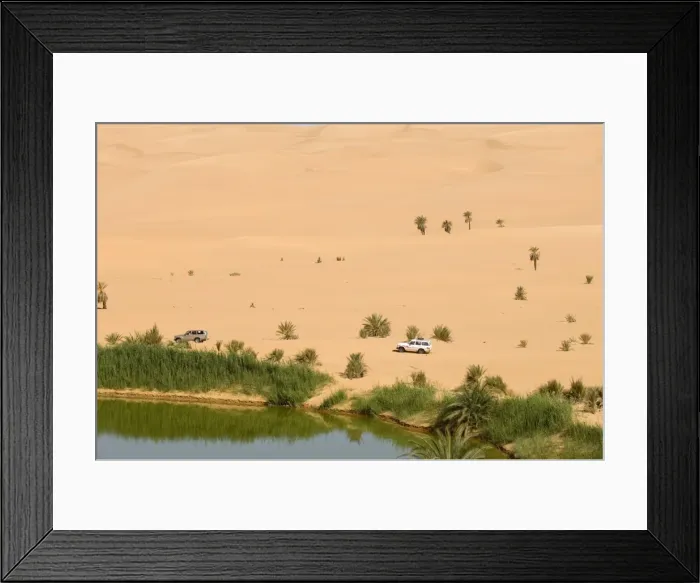 Framed Print : Mafu lake, Erg Awbari Framed Print : Mafu lake, Erg Awbari