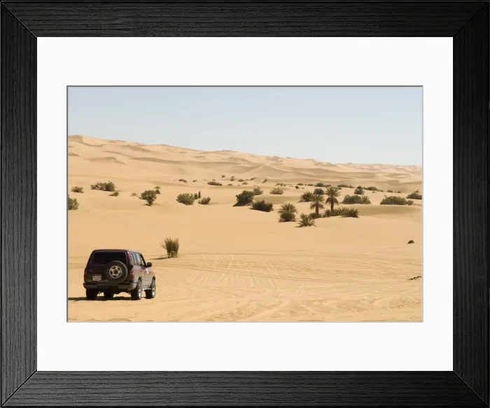Framed Print : SUV near Mafu lake Framed Print : SUV near Mafu lake