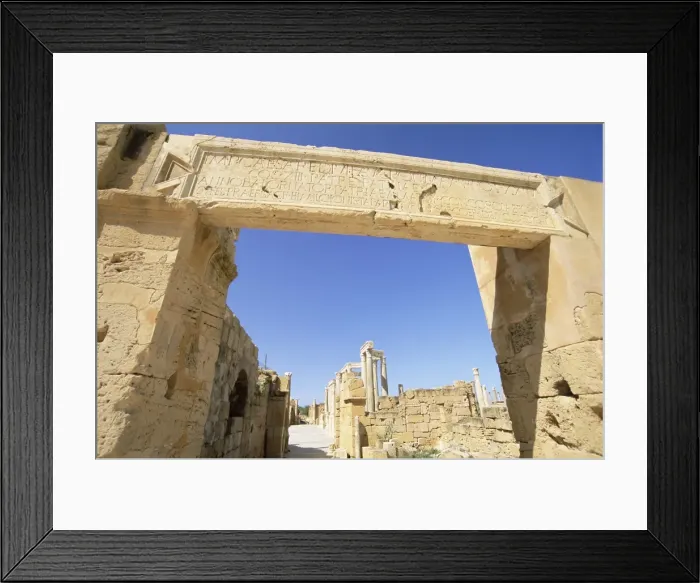 Framed Print : Theatre, archaeological site of Leptis Magna Framed Print : Theatre, archaeological site of Leptis Magna