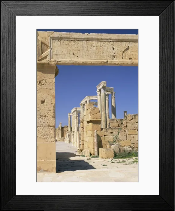Framed Print : Theatre, archaeological site of Leptis Magna Framed Print : Theatre, archaeological site of Leptis Magna