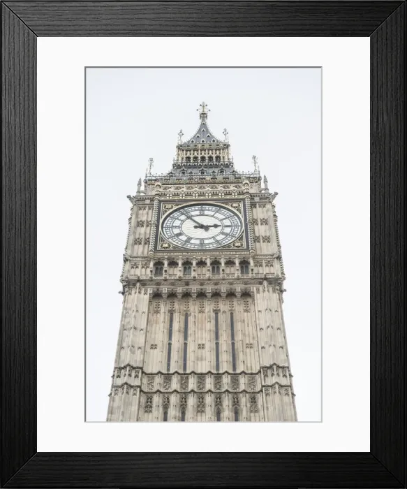 Framed Print : Big Ben (Elizabeth Tower), Houses of Parliament, Westminster, London, England, United Kingdom