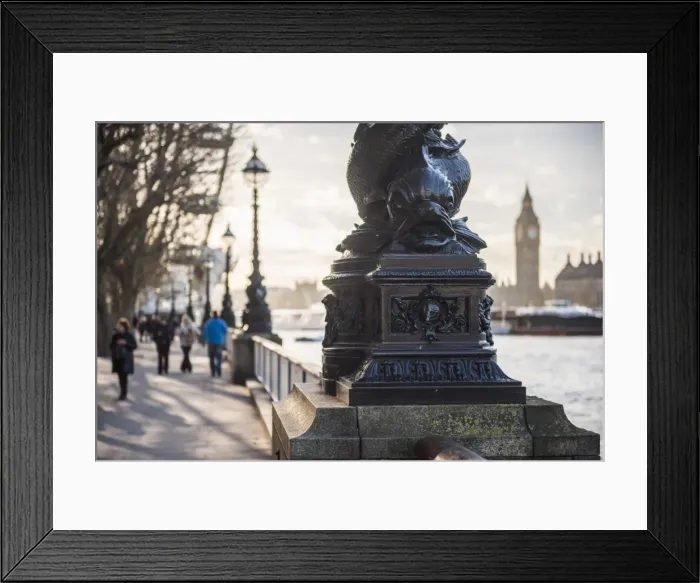 Framed Print : Dolphin lamp post, South Bank, London, England, United Kingdom, Europe Framed Print : Dolphin lamp post, South Bank, London, England, United Kingdom, Europe