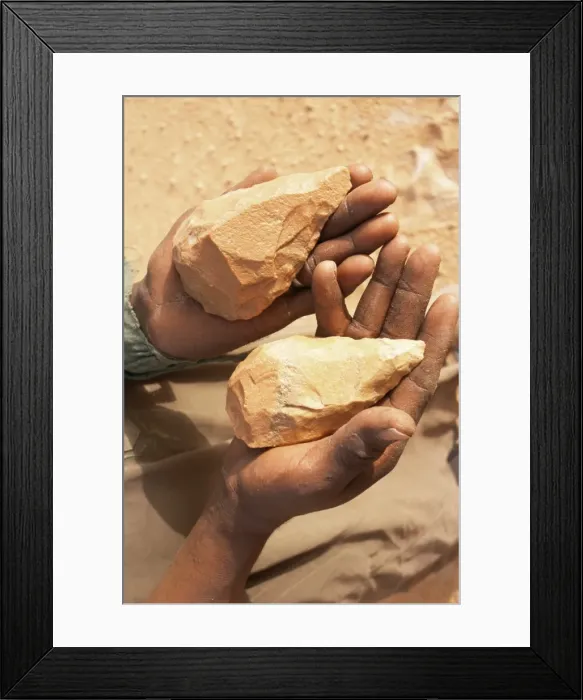 Framed Print : Palaeolithic axes Framed Print : Palaeolithic axes