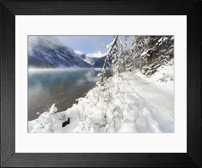 Framed Print : Path along Lake Louise, Banff National Park, UNESCO World Heritage Site, Rocky Mountains Framed Print : Path along Lake Louise, Banff National Park, UNESCO World Heritage Site, Rocky Mountains
