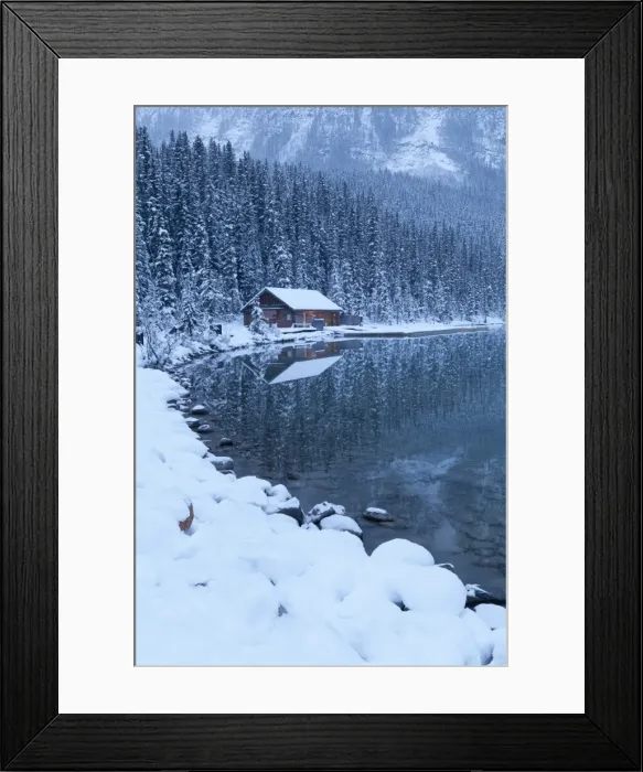 Framed Print : Boat house at Lake Louise, Banff National Park, UNESCO World Heritage Site, Rocky Mountains Framed Print : Boat house at Lake Louise, Banff National Park, UNESCO World Heritage Site, Rocky Mountains