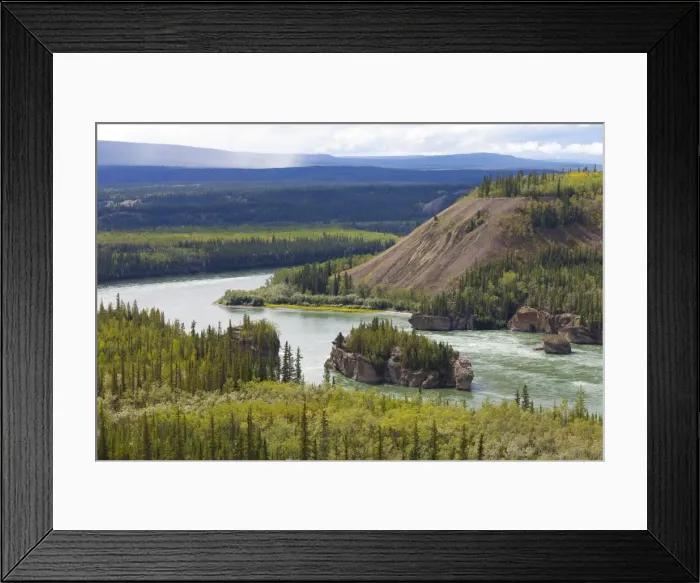 Framed Print : The Five Finger Rapids and the Yukon River, Yukon Territory, Canada, North America Framed Print : The Five Finger Rapids and the Yukon River, Yukon Territory, Canada, North America