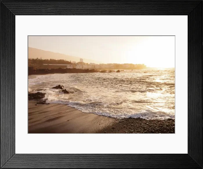 Framed Print : Playa Jardin Beach, Punta Brava at sunset, Puerto de la Cruz, Tenerife, Canary Islands Framed Print : Playa Jardin Beach, Punta Brava at sunset, Puerto de la Cruz, Tenerife, Canary Islands
