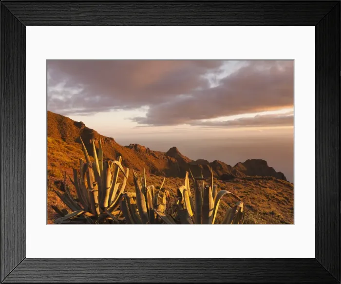 Framed Print : Teno Mountains at sunset, Tenerife, Canary Islands, Spain, Europe Framed Print : Teno Mountains at sunset, Tenerife, Canary Islands, Spain, Europe