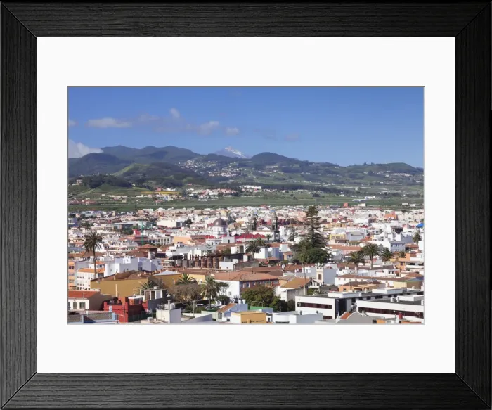Framed Print : View over San Cristobal de La Laguna to Pico del Teide, UNESCO World Cultural Heritage Framed Print : View over San Cristobal de La Laguna to Pico del Teide, UNESCO World Cultural Heritage