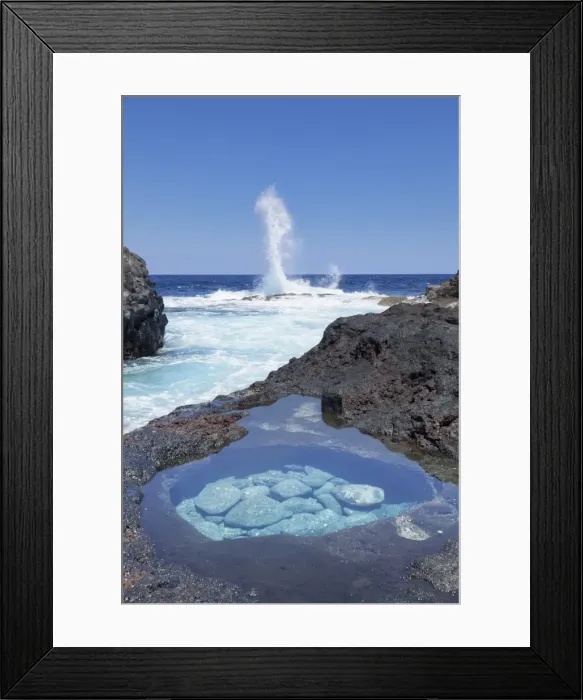 Framed Print : Charco Manso Bay, Punta Norte near Echedo, UNESCO biosphere reserve, El Hierro, Canary Islands Framed Print : Charco Manso Bay, Punta Norte near Echedo, UNESCO biosphere reserve, El Hierro, Canary Islands