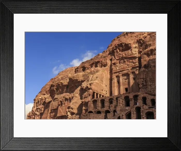 Framed Print : Tourist around the Urn Tomb, Royal Tombs, Petra, UNESCO World Heritage Site, Jordan Framed Print : Tourist around the Urn Tomb, Royal Tombs, Petra, UNESCO World Heritage Site, Jordan
