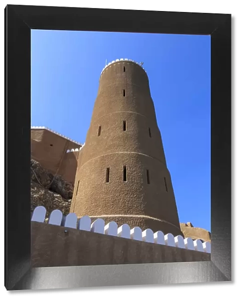 Tower of Al-Mirani Fort, Old Muscat, Oman, Middle East