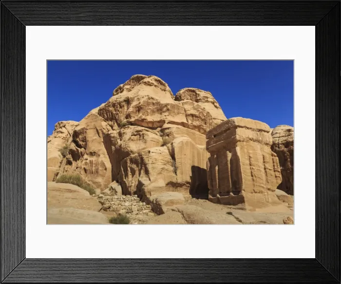 Framed Print : Djinn Blocks, Bab as-Siq (Entrance to the Siq), Petra, UNESCO World Heritage Site Framed Print : Djinn Blocks, Bab as-Siq (Entrance to the Siq), Petra, UNESCO World Heritage Site