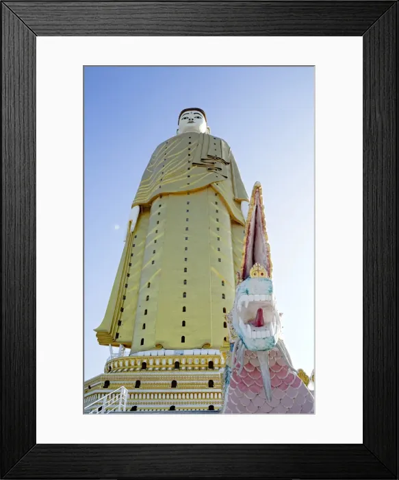 Framed Print : Bodhi Tataung Laykyun Sekkya standing Buddha statue, Monywa, Sagaing, Myanmar (Burma) Framed Print : Bodhi Tataung Laykyun Sekkya standing Buddha statue, Monywa, Sagaing, Myanmar (Burma)