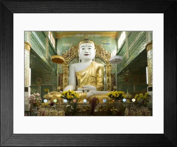 Framed Print : Buddha inside a temple on Sagaing hill, Sagaing, Myanmar (Burma), Southeast Asia Framed Print : Buddha inside a temple on Sagaing hill, Sagaing, Myanmar (Burma), Southeast Asia
