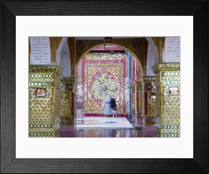 Framed Print : Mandalay hill, Sutaungpyei Pagoda, mandalas within the temple, Mandalay, Myanmar (Burma) Framed Print : Mandalay hill, Sutaungpyei Pagoda, mandalas within the temple, Mandalay, Myanmar (Burma)