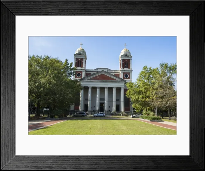 Framed Print : The Cathedral Basilica of the Immaculate Conception, seat of the Archdiocese of Mobile