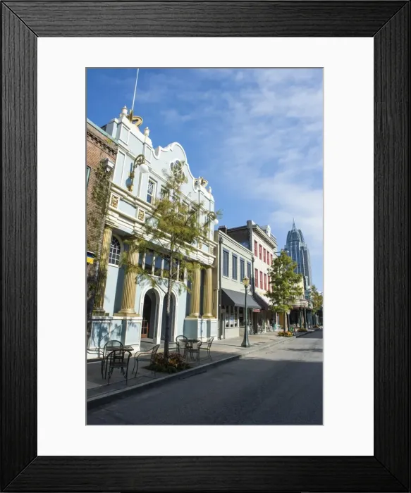 Framed Print : Historical buildings in downtown Mobile, Alabama, United States of America, North America Framed Print : Historical buildings in downtown Mobile, Alabama, United States of America, North America