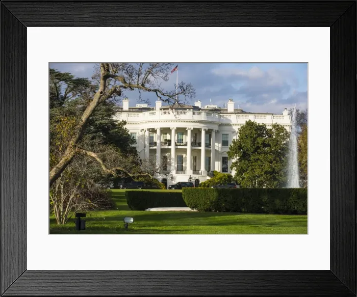 Framed Print : The White House, Washington, District of Columbia, United States of America, North Framed Print : The White House, Washington, District of Columbia, United States of America, North