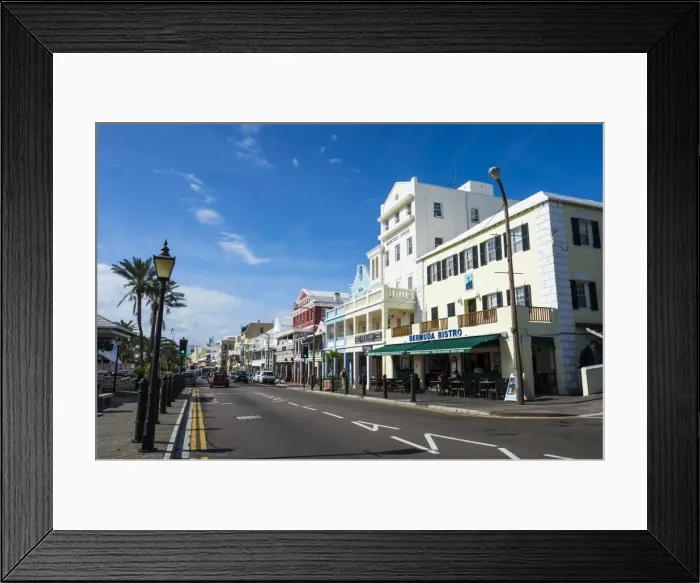 Framed Print : Historical seafront, Hamilton, Bermuda Framed Print : Historical seafront, Hamilton, Bermuda