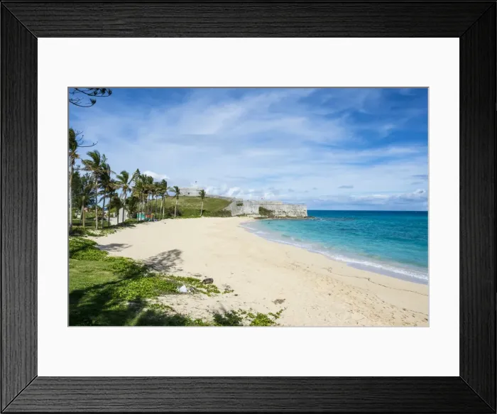 Framed Print : Fort St. Catherine and the white sand beach, Unesco World Heritage Site, the historic Framed Print : Fort St. Catherine and the white sand beach, Unesco World Heritage Site, the historic