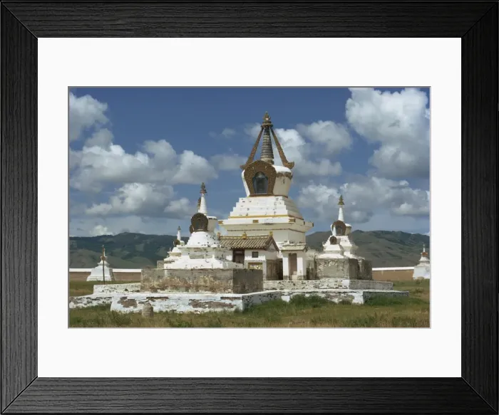 Framed Print : Stupas at the Erdeni Dzu Monastery at Karakorum Framed Print : Stupas at the Erdeni Dzu Monastery at Karakorum