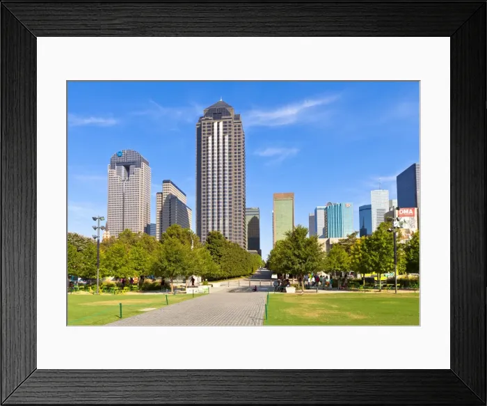 Framed Print : Klyde Warren Park, Dallas, Texas, United States of America, North America