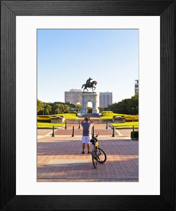 Framed Print : Hermann Park, Sam Houston monument, Houston, Texas, United States of America, North