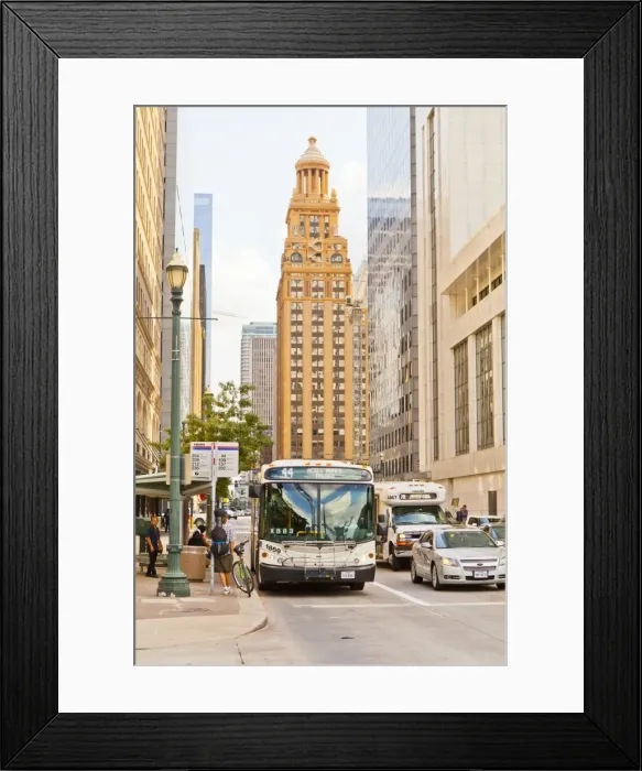 Framed Print : Street scene, Houston, Texas, United States of America, North America Framed Print : Street scene, Houston, Texas, United States of America, North America