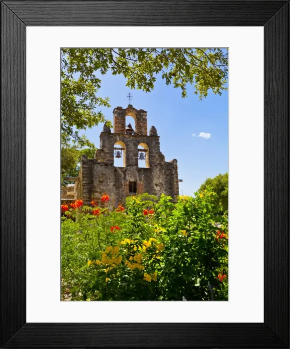 Framed Print : Mission San Francisco de la Espada, San Antonio, Texas, United States of America Framed Print : Mission San Francisco de la Espada, San Antonio, Texas, United States of America