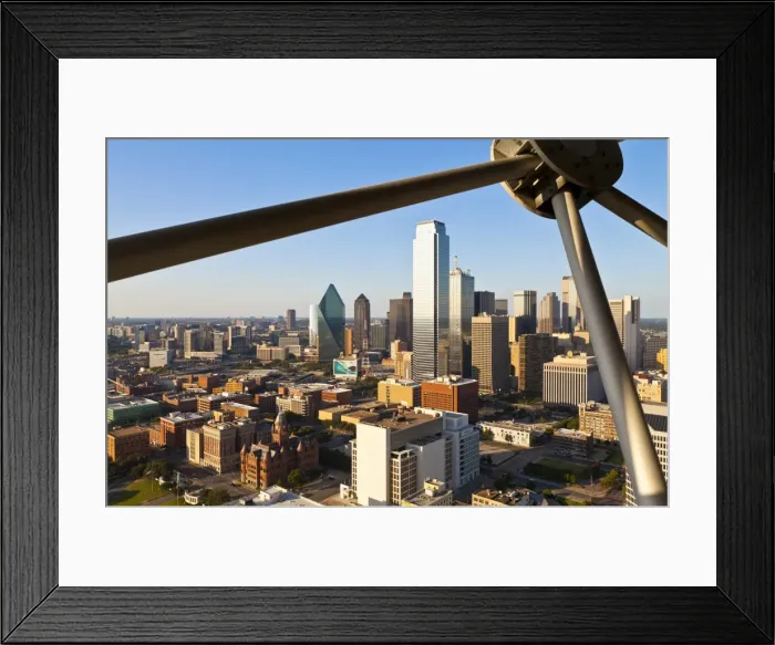 Framed Print : Skyline from Reunion Tower, Dallas, Texas, United States of America, North America Framed Print : Skyline from Reunion Tower, Dallas, Texas, United States of America, North America