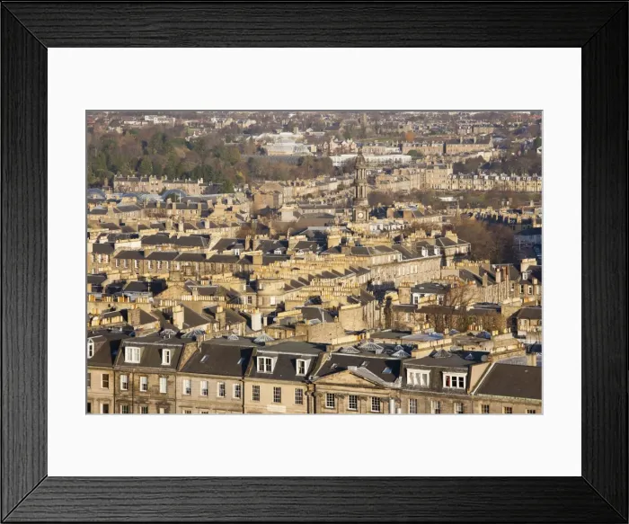 Framed Print : View over New Town rooftops from Calton Hill, Edinburgh, City of Edinburgh, Scotland Framed Print : View over New Town rooftops from Calton Hill, Edinburgh, City of Edinburgh, Scotland