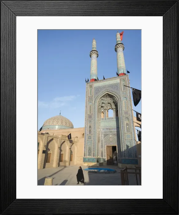 Framed Print : Jameh mosque, Old City, Yazd, Iran, Western Asia Framed Print : Jameh mosque, Old City, Yazd, Iran, Western Asia