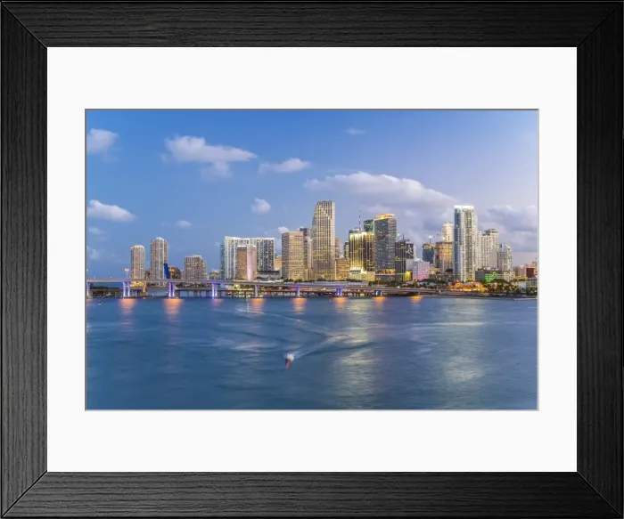 Framed Print : Downtown Miami skyline, Miami, Florida, United States of America, North America Framed Print : Downtown Miami skyline, Miami, Florida, United States of America, North America