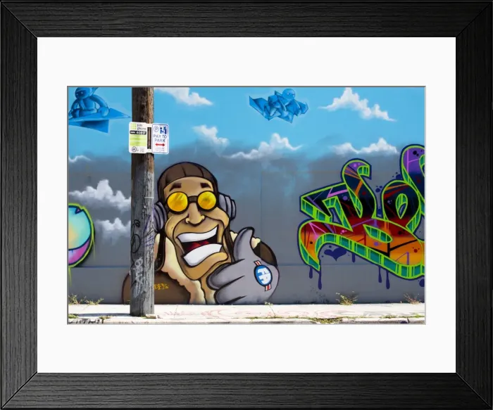 Framed Print : Graffiti street art in the Wynwood Art District of Miami, Florida, United States of America Framed Print : Graffiti street art in the Wynwood Art District of Miami, Florida, United States of America