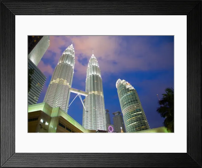 Framed Print : Petronas Towers at night, Kuala Lumpur, Malaysia, Southeast Asia, Asia Framed Print : Petronas Towers at night, Kuala Lumpur, Malaysia, Southeast Asia, Asia