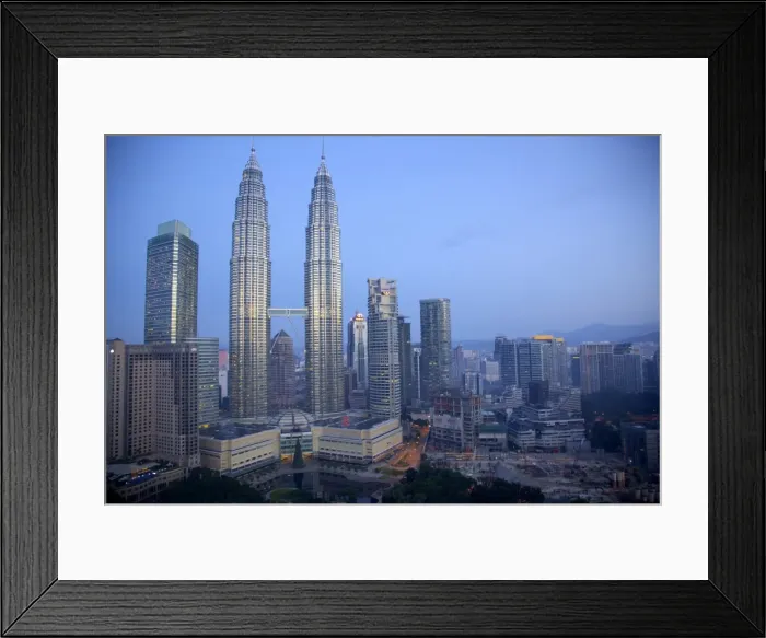 Framed Print : Petronas Towers at daybreak, Kuala Lumpur, Malaysia, Southeast Asia, Asia Framed Print : Petronas Towers at daybreak, Kuala Lumpur, Malaysia, Southeast Asia, Asia