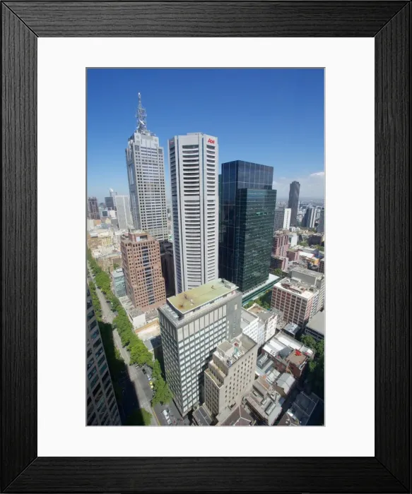 Framed Print : View from Sofitel Melbourne on Collins, Melbourne, Victoria, Australia, Pacific