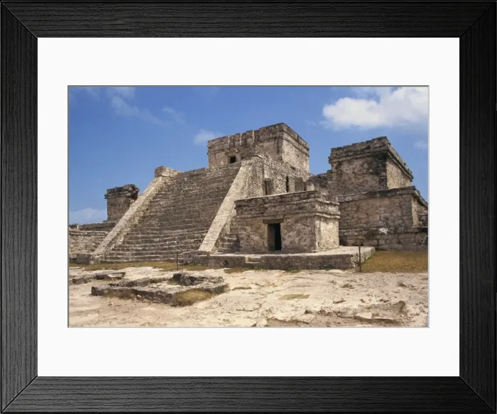 Framed Print : El Castillo at the Mayan site of Tulum Framed Print : El Castillo at the Mayan site of Tulum