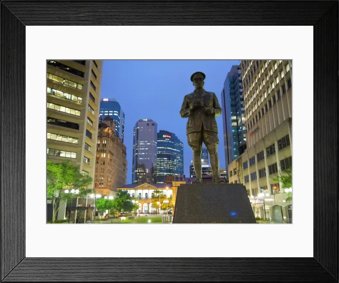 Framed Print : Sir William Glasgow Statue on Post Office Square, Brisbane, Queensland, Australia Framed Print : Sir William Glasgow Statue on Post Office Square, Brisbane, Queensland, Australia