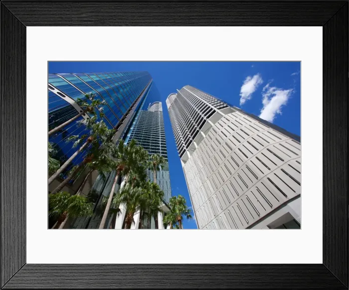 Framed Print : City Skyscrapers, Brisbane, Queensland, Australia, Oceania Framed Print : City Skyscrapers, Brisbane, Queensland, Australia, Oceania