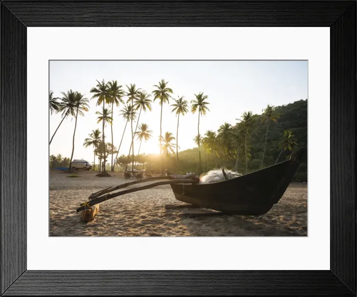 Framed Print : Dawn light at Agonda beach, Goa, India, South Asia Framed Print : Dawn light at Agonda beach, Goa, India, South Asia
