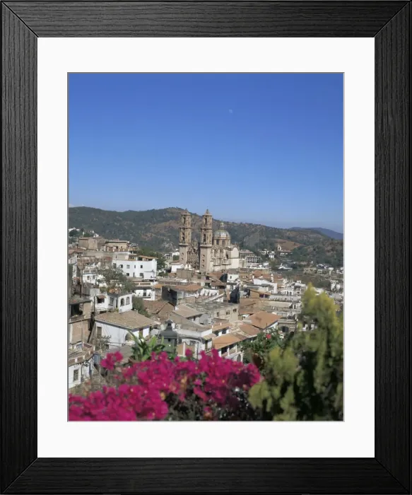 Framed Print : Santa Prisca chuch and town Framed Print : Santa Prisca chuch and town